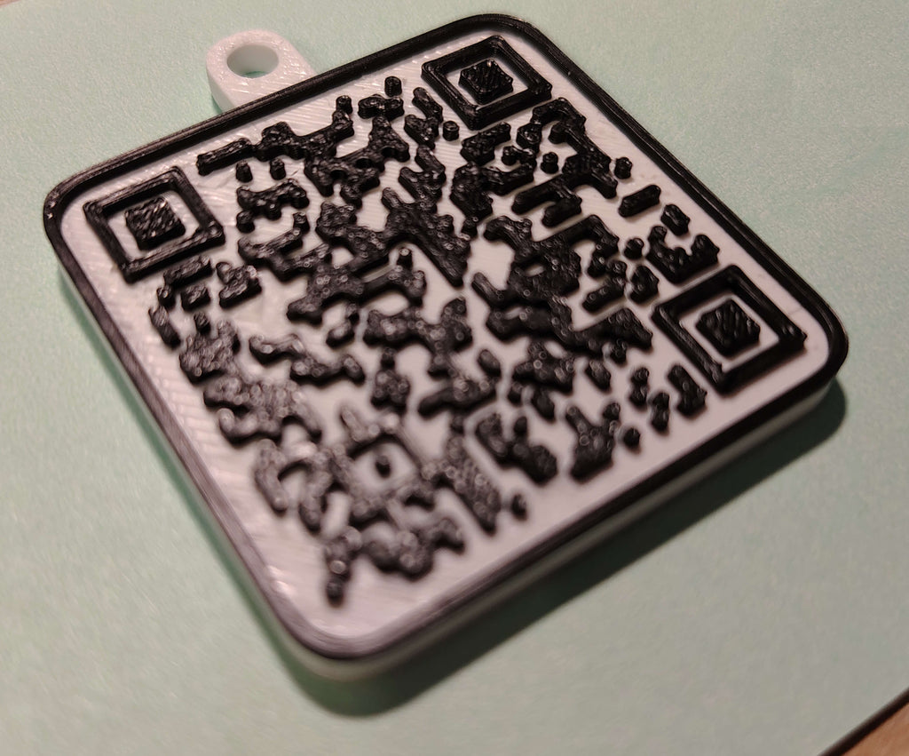 QR code keychain