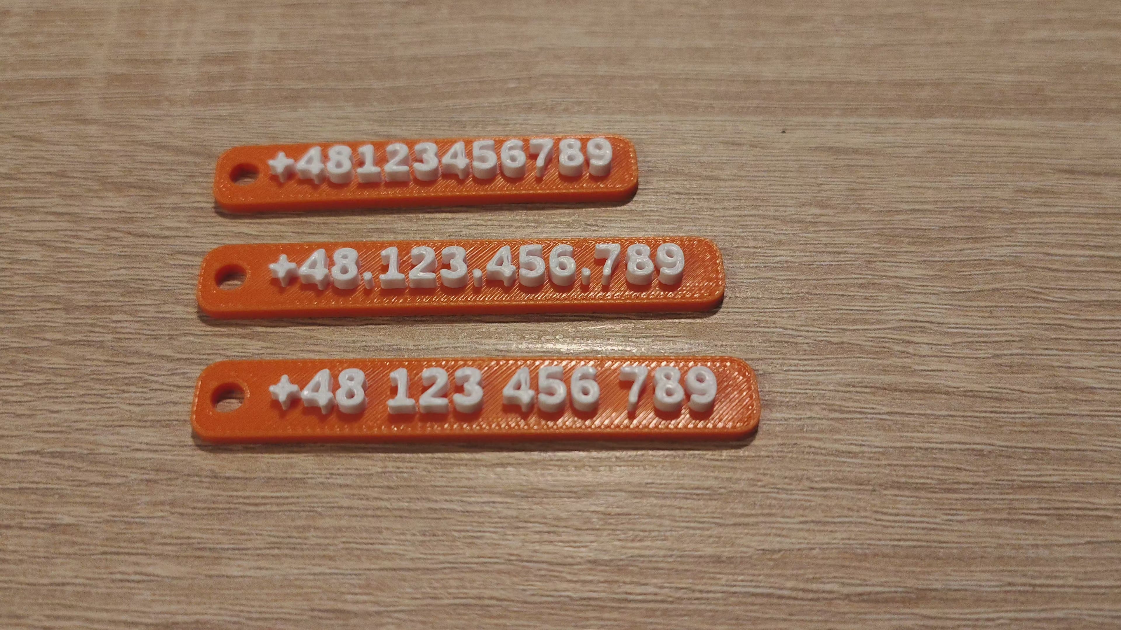 Lost & Found Phone Number Key Tag – Personalized Contact Tag for Keys, Bags and Pet Collars